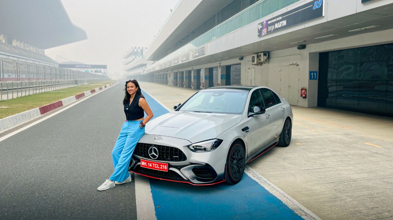 A Lap Around The Buddh International Circuit In The Mercedes-AMG C 63 S E Performance 4MATIC+